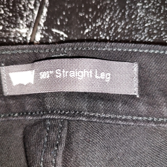 Levi's 505 Straight Leg Black With Embroidery Men's Size 29 X 30 - Picture 6 of 6